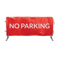 Bannière de chantier personnalisée pour événements extérieurs, barrière portable pour publicité routière, contrôle des foules lors d'événements, housse de barrière personnalisée
