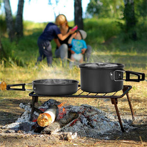 Ensemble de casserole et bouilloire portables pour une utilisation en extérieur - Fournitures de plein air - Ustensiles de cuisine de <span class=keywords><strong>camping</strong></span> - Ustensiles de cuisine en plein air - Product Image 4
