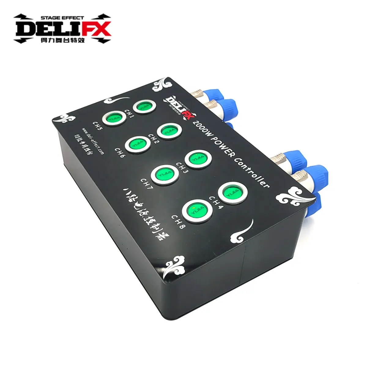 1500W 8-way power controller electronic control system with buttons control box for stage effect machine