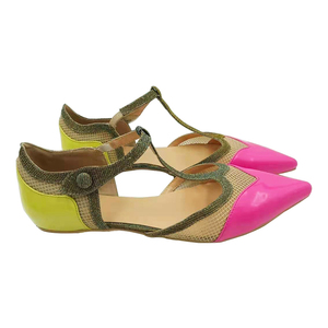 Sandali alla moda con <span class=keywords><strong>cinturino</strong></span> a T e Ballerina a punta piatta per donna e donna - Product Image 2