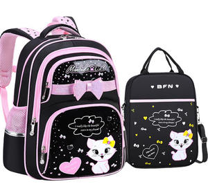 थोक लड़की स्कूल बैग किशोरी के लिए प्यारा कार्टून बिल्ली माउस निविड़ अंधकार स्कूल बैग - Product Image 5