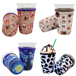Gobelet et porte-gobelet Milkshake Solo en néoprène, motif Fraise, cadeau pour la Journée des enseignants, style russe, restaurant, Festival du Guangdong - Product Image 6