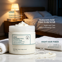Shampoing Clarifiant Exfoliant 2-en-1 à l'Acide Hyaluronique Marque Blanche – Nettoyant Exfoliant Profond pour Cuir Chevelu – Soin Capillaire Purifiant