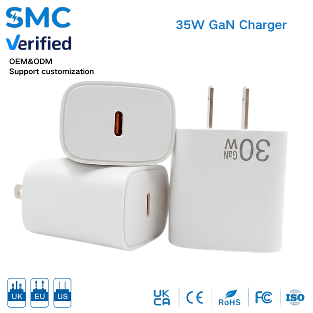 Wholesale OEM Custom Logo 30W GaN PD Fast Charger Single Port Type C USB C Wall Adapter for Mobile Phone
