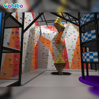 Vabibo VB-115 İki Katlı Ticari Kapalı Trambolin Parkı Ekipmanı Ninja Parkuru Tırmanma Duvarı Köpük Havuzu Tüp Kaydırağı Özelleştirilebilir