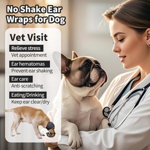 Cache-oreilles apaisants pour chiens Quiet Ears – Couvre-oreilles anti-bruit réglables pour soulager l'anxiété sonore – Modèle uni pour Halloween et l'hiver - Product Image 5
