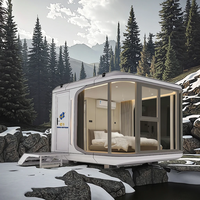Maison-capsule préfabriquée de luxe pour l'hébergement dans les stations de glamping
