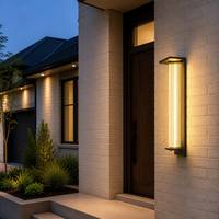 Applique murale LED moderne pour extérieur, éclairage haut et bas, étanche IP65, blanc chaud 3000K, pour villa, portail, balcon, jardin