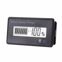 Compteur d'électricité pour vélo électrique général 7-100V batterie plomb-acide Voltmètre numérique pour moto Testeur de tension Compteur