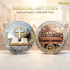 Nouvelle Arrivée Pièce Commémorative Jésus-Christ La Cène Plaqué Or Objet de Collection Religieux Souvenir pour Cadeau Chrétien - Product Image 6