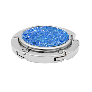 Bolsa plegable interior redonda de estrella <span class=keywords><strong>completa</strong></span> blanca de Navidad, bolsa colgante de escritorio de regalo de Metal creativa sin costuras portátil - Product Image 2