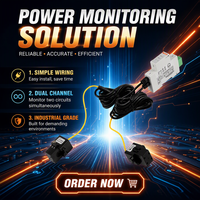 Compteur d'énergie monophasé à double circuit AC Acrel ADL200M-CT-2-D36 avec CT externe Modbus-RTU sur rail DIN pour armoire de distribution