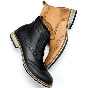 <span class=keywords><strong>Bas</strong></span> moq nouveau design hommes <span class=keywords><strong>fantaisie</strong></span> bottines à lacets en cuir chaussure - Product Image 4