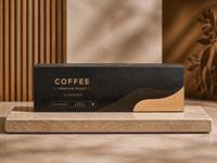 Caja de Cartón Plegable Personalizada para Cápsulas de Café, para Marcas de Café