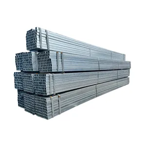 ASTM sıcak daldırma 2 inç 3 inç inşaat için ön galvanizli demir kaynaklı galvanizli kare çelik boru fiyatı