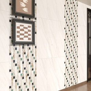Piastrelle in Porcellana con Design Classico Italiano, Motivo Floreale in Rilievo, Effetto Marmo Opaco Rustico per Balconi, Pareti e Pavimenti del <span class=keywords><strong>Bagno</strong></span> - Product Image 5