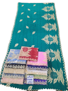 Châles en mousseline de soie de qualité supérieure pour femmes, à porter en extérieur, avec tissu respirant, logo personnalisé, strass floraux, pour l'été - Product Image 3