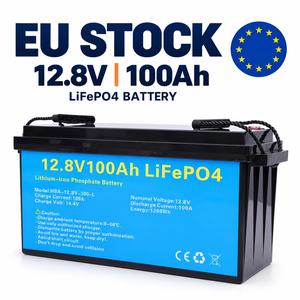 Batería de Litio LiFePO4 de 12/24V 100Ah para Almacenamiento de Energía Solar y Respaldo Doméstico, Suministro Directo de Fábrica, Stock Disponible para Europa - Product Image 1