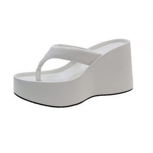 Sandales compensées décontractées tendance à semelle épaisse, style européen, nouvelle collection été 2026, 10 cm, imprimées, en EVA, à bout ouvert - Product Image 6