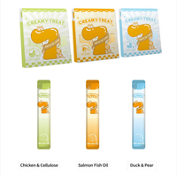 OEM/ODM Barres-collation multi-saveurs à texture crémeuse pour animaux de compagnie Ingrédients sains contenant de la taurine et des vitamines Collations quotidiennes pour chats