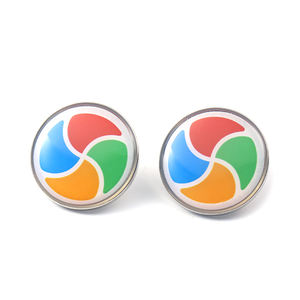 Épingle de revers en métal époxy coloré, vente en gros, mignon moulin à vent - Product Image 2