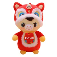 Mascotte du zodiaque de l'année du Cheval 2026, jouet en peluche super doux, rembourrage en coton PP, 31-50 cm, cadeau de réunion annuelle, souvenir du Nouvel An