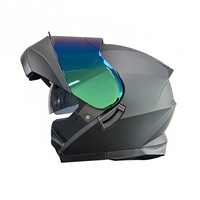 Casque modulaire ABS à visière relevable pour adulte, design à visière relevable, casque de moto à double visière anti-buée, certification ECE