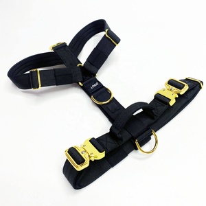 Ensemble de harnais pour chien en nylon personnalisé de qualité supérieure, rembourrage en mousse, collier de dressage tactique pour chien, laisse, boucle en métal avec poignée - Product Image 5