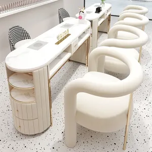 Tables pour manucures, tables d'appoint, tables à ongles, coiffeuses, bureaux de maquillage, mobilier de salon, tables à ongles avec aspiration - Product Image 2