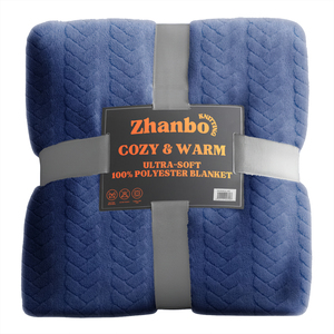 Manta de Sherpa Jacquard 3D, Poliéster Reciclado, Suave y Cálida, Venta al Por Mayor, Fábrica GRS - Product Image 1