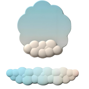 Ergonomic cổ tay phần còn lại cho bàn phím chuột mềm Bộ nhớ bọt đám mây Bàn phím đứng <span class=keywords><strong>pad</strong></span> với phần còn lại cổ tay thiết lập trong Non-Slip Silicone cơ sở - Product Image 1