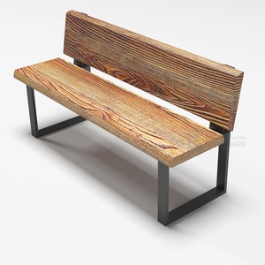 <span class=keywords><strong>Banc</strong></span> <span class=keywords><strong>de</strong></span> <span class=keywords><strong>jardin</strong></span> moderne et vintage en métal avec pieds en acier, <span class=keywords><strong>salon</strong></span>, salle à manger, parc, hôtel, patio, dossier - Product Image 5