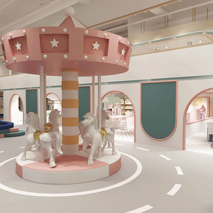 Équipement d'aire de jeux pour château coquin d'intérieur pour enfants Fabrication en plastique sur mesure pour les centres commerciaux scolaires 50-100 - Product Image 2