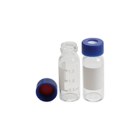 Flacons en verre pour échantillonneur automatique transparent de 2ml Flacons HPLC chromptochrpy Flacon d'échantillon transparent avec bouchons à vis