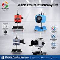 Chariot d'extraction d'air silencieux semi-automatique professionnel CE ISO avec ventilateur de 0,55 kW pour concessionnaires automobiles modernes 4S