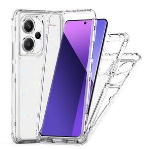 360 coque de téléphone acrylique pailletée pour Xiaomi Poco X6 <span class=keywords><strong>M6</strong></span> pour Redmi Note 14 13 Pro Plus 4G 14C A3 5G papier à motif Laser - Product Image 3