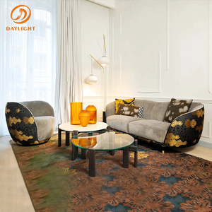 Divano Curvo Moderno Minimalista Italiano con Ricami, Lusso Leggero per Piccoli Soggiorni, Hotel <span class=keywords><strong>e</strong></span> Ville - Product Image 3
