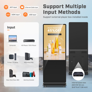 43 55 65 inch tầng thường vụ trong nhà LCD Quảng Cáo chơi Totem kỹ thuật số biển HD quảng cáo kiosk 4k cảm ứng màn hình hiển thị - Product Image 3