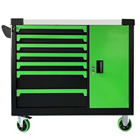 Armoire à outils en acier robuste à 9 tiroirs, avec serrure à clé, roues pivotantes, capacité de charge de 500 kg, design moderne, OEM, rangement pour garage et atelier