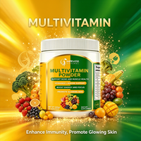 Poudre de multivitamines haute puissance Vitamine C D3 E K2 Complexe B Zinc Sélénium pour le soutien antioxydant et immunitaire Nutrition quotidienne pour adultes