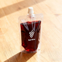 Pochette souple personnalisable en PE de qualité alimentaire avec bec verseur pour l'emballage de bière, champagne, tequila, vin et jus