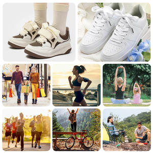 WEGOODZF Lacets de chaussures de sport plats et épais de 1.8 cm de large avec embouts en métal argenté et colorés pour baskets - Product Image 2