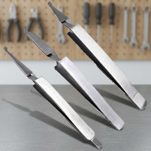 Pinzas de ortodoncia de 3 mandíbulas con agarre acanalado de acero inoxidable para cirugía, certificadas CE, instrumento dental - Product Image 4