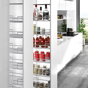 Armadi alti armadi da <span class=keywords><strong>cucina</strong></span> unità di Base ad angolo tirare fuori vassoi rack unità alto cestello estraibile - Product Image 1