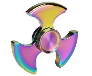 Factory Custom cnc Machining Classic Aluminum Fidget Spinner Stress Relief Puzzle Super Long Rotation