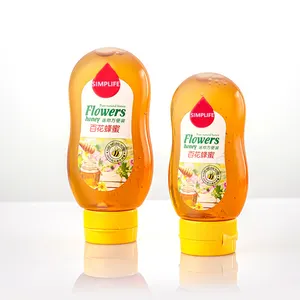 2024 Best seller 100g 150g 250g 500g 1000g Transparent Dispensing Honey PP Plastic Squeeze Food Bottle