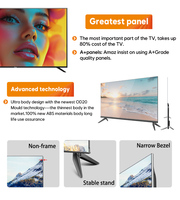 Téléviseurs intelligents Android sans cadre 4K UHD OEM Amaz Factory 32 pouces 43 pouces 55 pouces 65 pouces