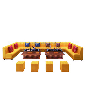 Ensemble canapé en forme de U KTV, canapé à led, table basse, discothèque, haute qualité, karaoké - Product Image 5