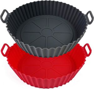Revestimientos de Silicona para Freidora de Aire de 8.6'', Ecológicos, Color Personalizado, Aptos para Alimentos, Antiadherentes, Accesorios para Horno - Product Image 1