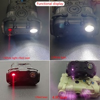 Luz Láser Roja Táctica SOTAC de Nailon NGAL L3, Iluminación LED IR, Compatible con 20 mm, con Interruptor de Presión Remoto